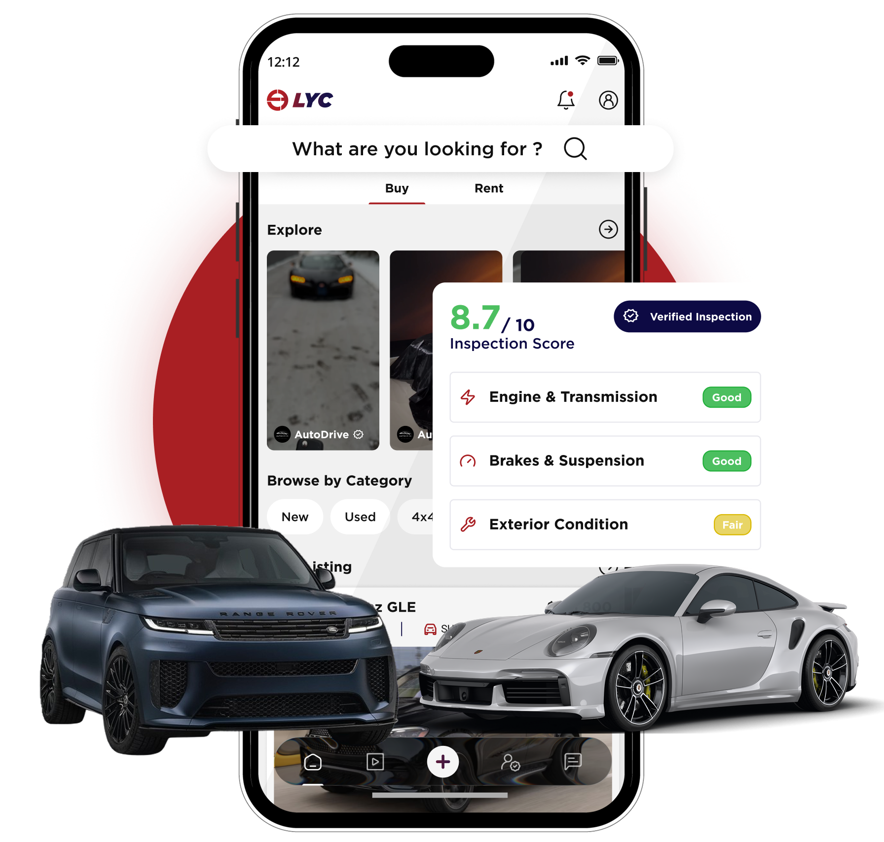 LYC car marketplace preview